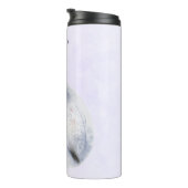 Cute Nordic Fox met Floral Markings Thermosbeker (Geroteerd rechts)