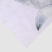 Cute Nordic Fox met Floral Markings Tissuepapier (Detail)