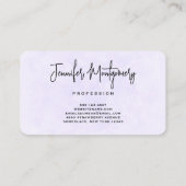 Cute Nordic Fox met Floral Markings Visitekaartje (Achterkant)