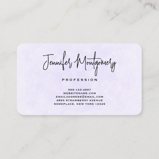 Cute Nordic Fox met Floral Markings Visitekaartje (Achterkant)