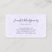 Cute Nordic Fox met Floral Markings Visitekaartje (Achterkant)