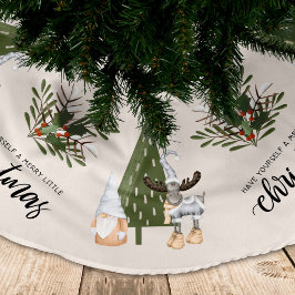Cute nordic gnome kerst kerstboom rok