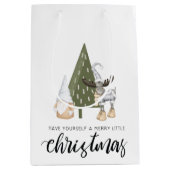 Cute Nordic Gnome kerst Medium Cadeauzakje (Voorkant)