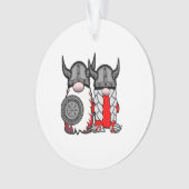 Cute Nordic Gnomes Viking Tomte Couple Scandinavia Ornament (voorkant)