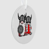 Cute Nordic Gnomes Viking Tomte Couple Scandinavia Ornament (voorkant)