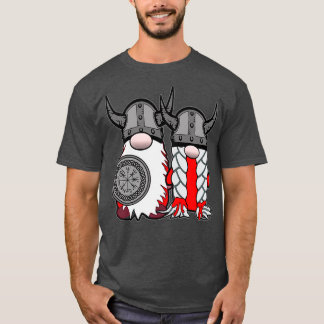 Cute Nordic Gnomes Viking Tomte Couple Scandinavia T-shirt