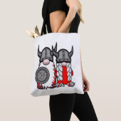 Cute Nordic Gnomes Viking Tomte Couple Scandinavia Tote Bag (Dichtbij)