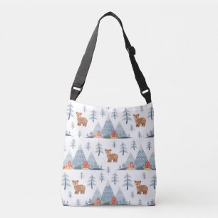 Cute Nordic Holiday Beer Pattern Crossbody Tas