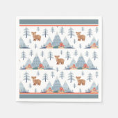 Cute Nordic Holiday Beer Pattern Servet (Voorkant)