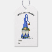 Cute Nordic Kerstgnome Cadeaulabel (Voorkant)