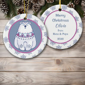 Cute Nordic Style Polar Beer Kinder op maat Keramisch Ornament