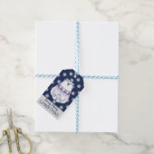 Cute Nordic Style Polar Beer Snowflake Cadeaulabel (Met Touw)