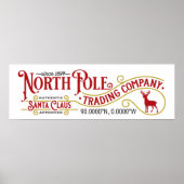 Cute North Pole Business sign poster (Voorkant)