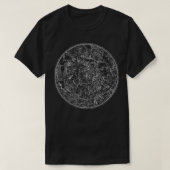 Cute North Sky Map Star Chart Constellatio T-shirt (Design voorkant)