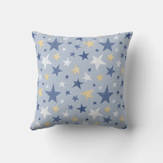 Cute North Star Personalized Monogram Kussen (Achterkant)