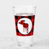 Cute Northern gose buffalo plaid Glas (Voorkant)