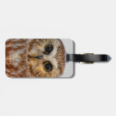 Cute Northern Saw Whet Owl Bagagelabel (Achterkant horizontaal)