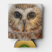 Cute Northern Saw Whet Owl Blikjeskoeler (Voorkant)
