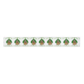 Cute Norwich Terrier Kerstmis Grosgrain Lint (Voorkant)