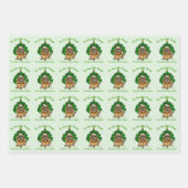 Cute Norwich Terrier Kerstmis Inpakpapier Vel (Voorkant 2)