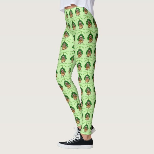 Cute Norwich Terrier Kerstmis Leggings (Links)