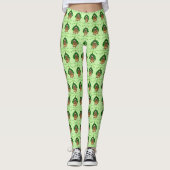 Cute Norwich Terrier Kerstmis Leggings (Voorkant)