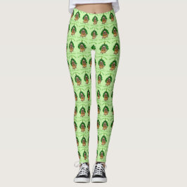 Cute Norwich Terrier Kerstmis Leggings