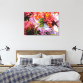 Cute Nosy Caterstyle N Mums Wrapped Canvas Afdruk (Insitu (Slaapkamer))