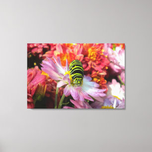 Cute Nosy Caterstyle N Mums Wrapped Canvas Afdruk