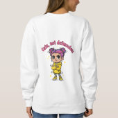 Cute, Not Defenseless Women's Hoodie Trui (Achterkant)