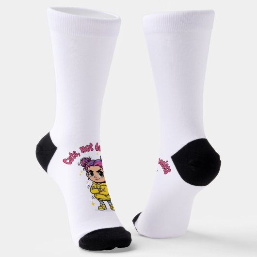 Cute, Not Defenseless Women's Socks Sokken (Gebogen)