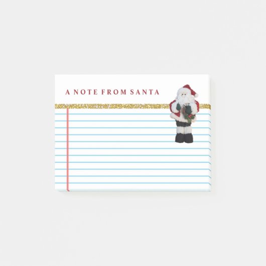 Cute Note of Santa Claus Retro (Voorkant)