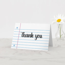 Cute Notitieboek Paper Background Design Canvas ta Kaart