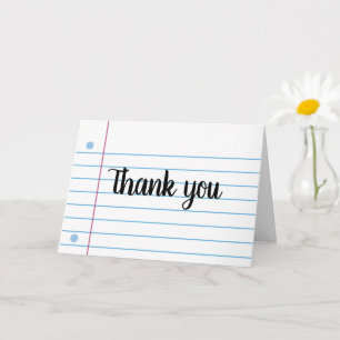 Cute Notitieboek Paper Background Design Canvas ta Kaart