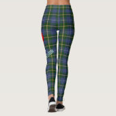Cute Nova Scotia Lighthouse tartan over de hele we Leggings (Achterkant)
