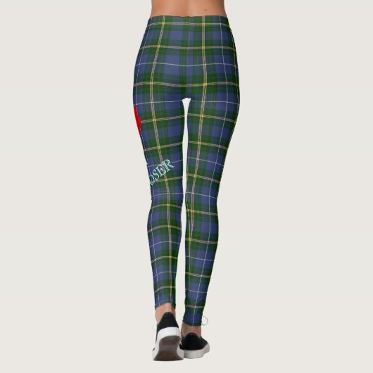 Cute Nova Scotia Lighthouse tartan over de hele we Leggings (Achterkant)