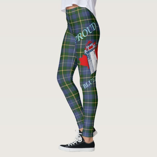 Cute Nova Scotia Lighthouse tartan over de hele we Leggings (Links)