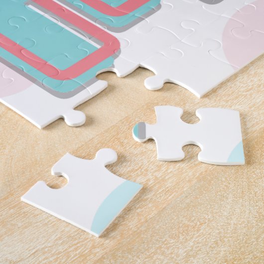 Cute Number 1 Dog Puzzle | Gepersonaliseerd Legpuzzel (Zijkant)