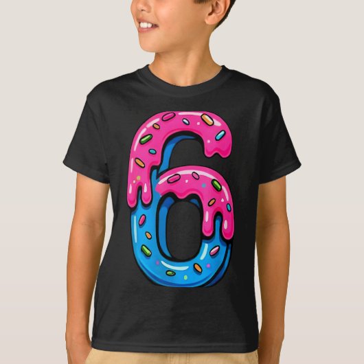 Cute Number 6 Ice Cream Drip 67 Meme Costume Coupl T-shirt (Voorkant)