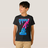 Cute Number 7 Ice Cream Drip 67 Meme Costume Coupl T-shirt (Voorkant volledig)