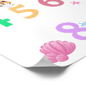 Cute Number Baby Nursery Poster | Poster onderwijs (Hoek)