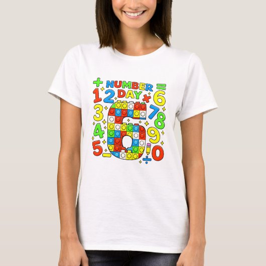 Cute Numbers Learning Cartoon Graphic T Shirt Kids (Voorkant)