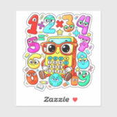 Cute Numbers Math Sticker for Kids School (Vel)