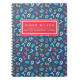 Cute Numbers Pattern - Kinder of leraar Notitieboek