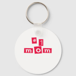 Cute, "Nummer 1 mama" Sleutelhanger