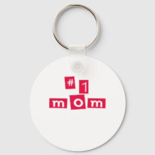 Cute, "Nummer 1 mama" Sleutelhanger (Voorkant)