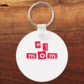 Cute, "Nummer 1 mama" Sleutelhanger (Voorkant)