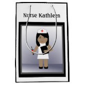 Cute Nurse 1 Med Gift Bag Medium Cadeauzakje (Voorkant)