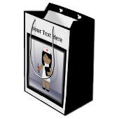Cute Nurse 1 Med Gift Bag Medium Cadeauzakje (Achterkant Gekanteld)