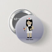 Cute Nurse 2 Custom Button (Voorkant /achterkant)